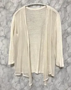 ベルメゾン　シフォン シースルー カーディガン 千趣会　おしゃれ　美品