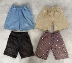 GU西松屋⭐︎ハーフパンツ 半ズボン⭐︎4点セット まとめ売り⭐︎男の子⭐︎120