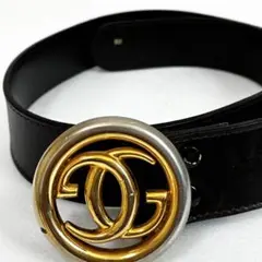 GUCCI ヴィンテージ インターロッキングG ベルト 60 ダークブラウン