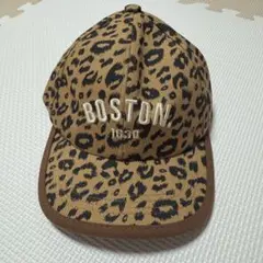 BOSTON ヒョウ柄キャップ