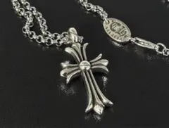 クロムハーツ/Chrome Hearts ダブルCHクロスペンダント 巾着付き