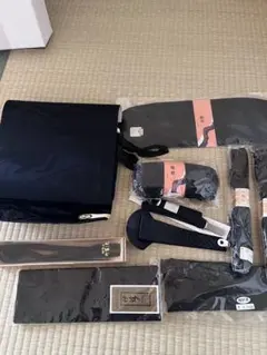 新品、和装喪服着物小物セット 黒
