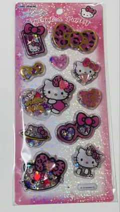 【サンリオ】ハローキティ　豹柄　スパンコールパーティ