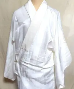 ❤白長襦袢　身丈129 美品　半襟付き　岡島百貨店