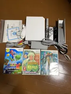 wii Nintendo 任天堂　ニンテンドー　本体　ソフト3本セット