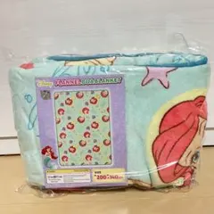 DISNEY　アリエル　フランネルボアブランケット　ブランケット　毛布