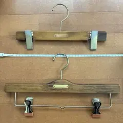 Burberryバーバリースラックス用ハンガー2本パンツハンガー