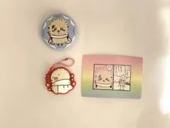 ラッコ 刺繍缶バッジ ラバーストラップ カード ちいかわ