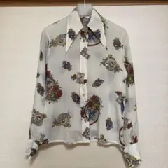 axes femme POETIQUE 不思議の国のアリス 刺繍入り長袖ブラウス - メルカリ