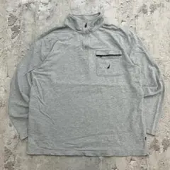 こ*え様 NAUTICA　ハーフジップ　スウェット　XL　グレー　古着