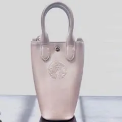 スターバックス　SAKURA2026　ボトルショルダーバ ッグメタリックピンク