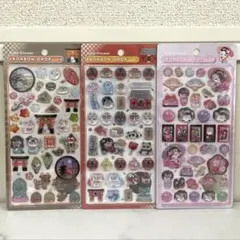 正規品 ボンボンドロップシール 和柄 舞妓 東京観光 縁起物 相撲 4枚