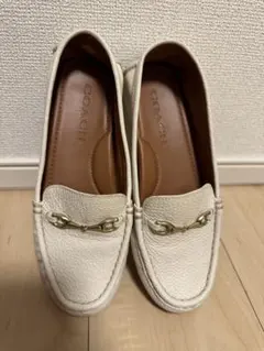 COACH レザー ローファー ホワイトのサムネイル