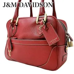 美品✨J&M DAVIDSON ミニミア ハンドバッグ 肩掛け オールレザー 赤 