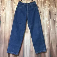 RATON LAVEUR 濃紺ストレートデニム 太デニム 極太ワイドパンツ