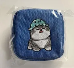 mofusand　カラビナつき刺繍スクエアミニポーチ　クラゲ