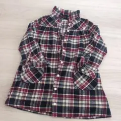 無印良品　チェック柄 ワンピース　110cm