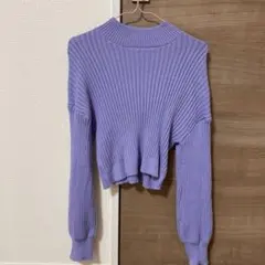 クロップド丈 ニット ♡ パープル