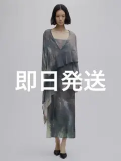 AMERI PAINTED TEXTURE ART LAYERED DRESS - メルカリ