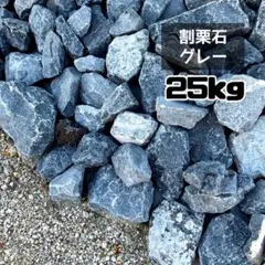 割栗石 グレー 25kg　中 ロックガーデン 庭石 砕石　わりぐり　岐阜のサムネイル