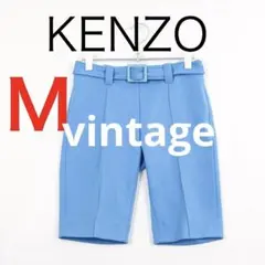 H7619◾️ヴィンテージ ケンゾー　ショートパンツ　ベルト付　Y2Kのサムネイル