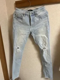 AZUL by MOUSSY CUT OFF CRASH SKINNY M