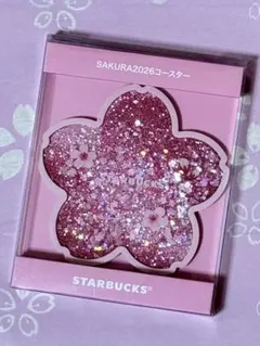 スタバ　SAKURA 2026 コースター　シャイニーピンク　オンライン購入品