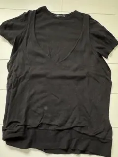 mizuiroind レイヤード半袖ニット