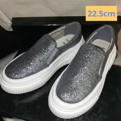 【美品】Odette e Odile ⭐シルバーグリッタースリッポン(22.5)
