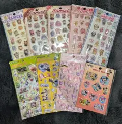 キャラクターシール　まとめ売り　9枚セットのサムネイル