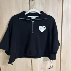 ハートロゴ クロップドTシャツ