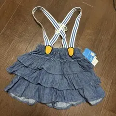 デニムフリルハーフパンツ 110cm ドナルド