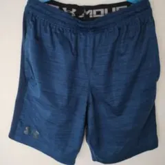 Under Armour 青 ストライプ ショートパンツ