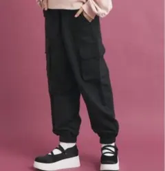 ピンクラテ ピーチ起毛カーゴパンツ　L/160
