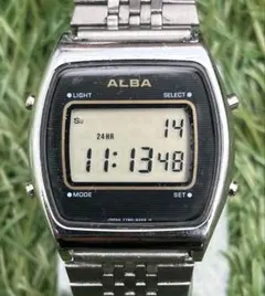 美品◎SEIKO セイコー ALBA アルバ デジタル腕時計ヴィンテージ　メンズ