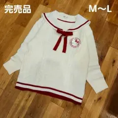 美品✨HELLO KITTY★ハローキティー★セーラー襟ニット★M～L　学生