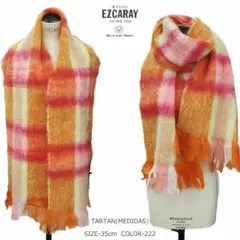 814 Ezcaray　SCARF TARTAN 大判ストール　ピン付きacneのサムネイル