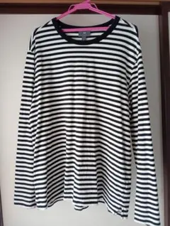 H&M ボーダー 長袖カットソー XLのサムネイル