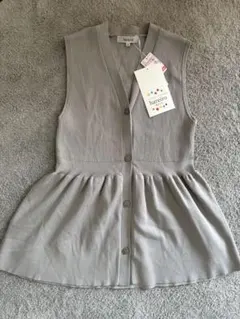 しまむら　ペプラムベスト　ジレ