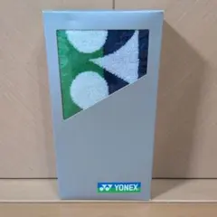 新品未使用✨YONEX スポーツタオル 綿100% ホワイト×ブルー×グリーンのサムネイル