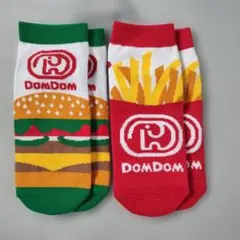 【新品未使用】ドムドムハンバーガー 靴下 2足セット ソックス ハンバーガーのサムネイル