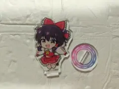 東方プロジェクト　博麗霊夢　ミニアクリルスタンド　ダイソー　アクスタ