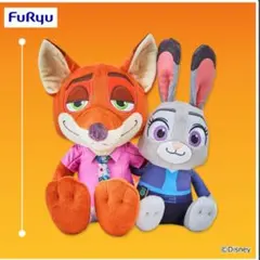 ディズニー ズートピア2 ぬいぐるみ　セット　ペア　ジュディ　ニック