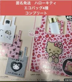 匿名発送　Hello Kitty エコバッグ 4種コンプリート