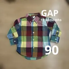 GAP チェックシャツ 90サイズ 18-24ヶ月