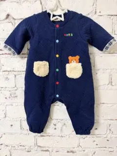 ミキハウスHOT BISCUITS キルト ロンパース 70