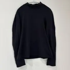 USA製 elementz ハイネック ロンT ブラック ストレッチ素材 【M】