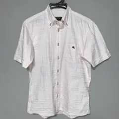 BURBERRY BLACK LABEL 半袖シャツ ピンク サイズ2（M）のサムネイル
