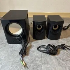 ELECOM 木のスピーカー MS-131BK サブウーファー付きのサムネイル