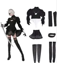 ニーアオートマタ 2B 花嫁 sakimichan 同人 コスプレ衣装一式 - メルカリ